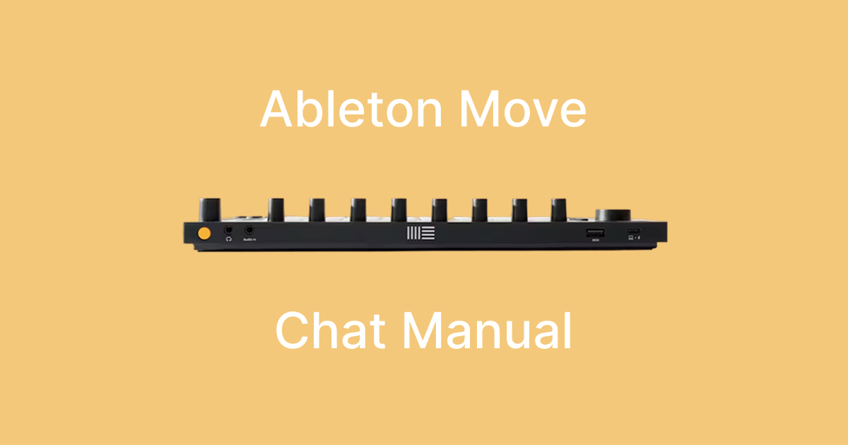 Cover image for Ableton Move interactive manual collection